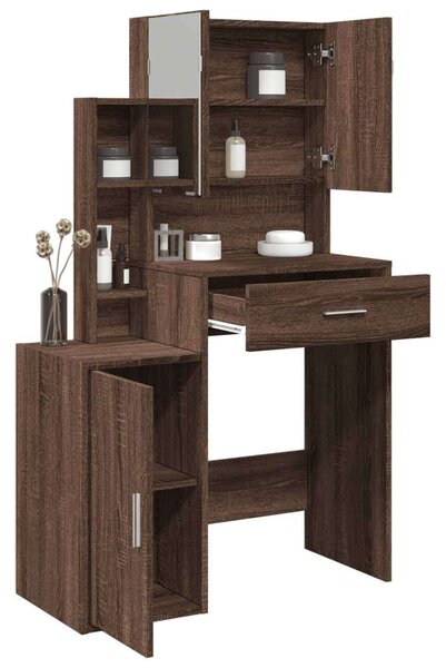 VidaXL Sminkasztal Tükörrel - 80x35x132 cm