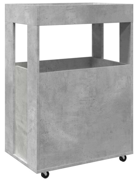 VidaXL Bárkocsi - Fa - Betonszürke - 60x39,5x89 cm