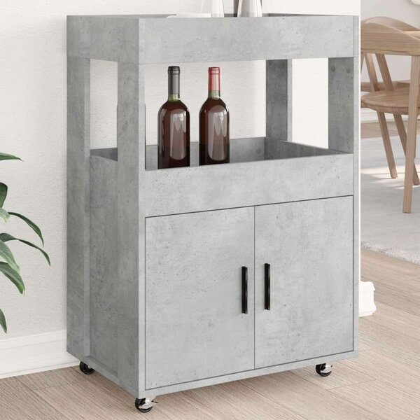VidaXL Bárkocsi - Fa - Betonszürke - 60x39,5x89 cm