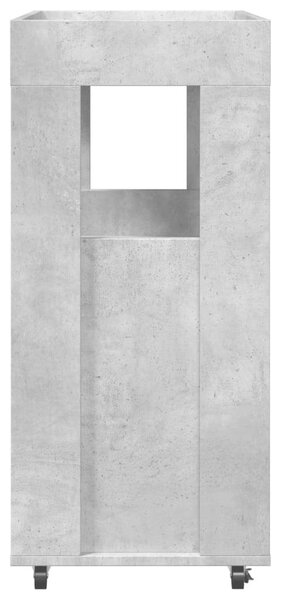 VidaXL Bárkocsi - Fa - Betonszürke - 60x39,5x89 cm