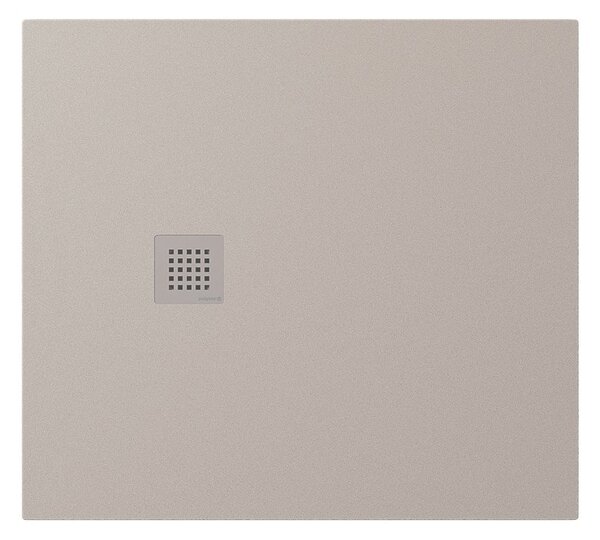 Polysan Öntött márványból készült Polysan, TRENECA zuhanytálca 100x90cm állítási lehetőséggel, matt bézs, 84306.81