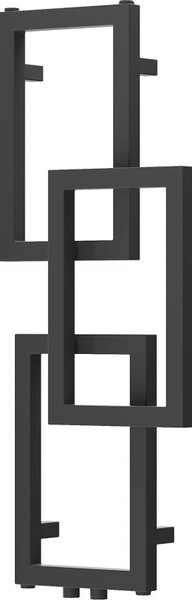 Mexen Grid, dekoratív fürdőszobai radiátor 870 x 360 mm, 209 W, grafit, W215-0870-360-00-66