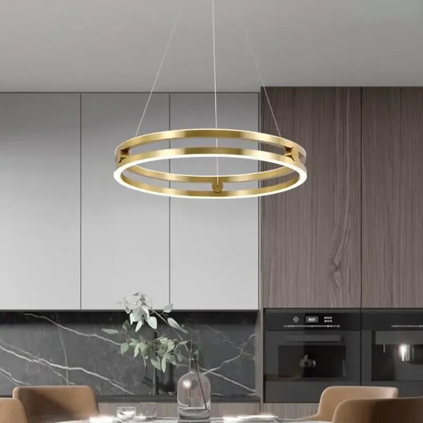Toolight Toollight, LED függeszték 60cm, 76W, 3000K, LHJ015-CP, arany, OSW-60009