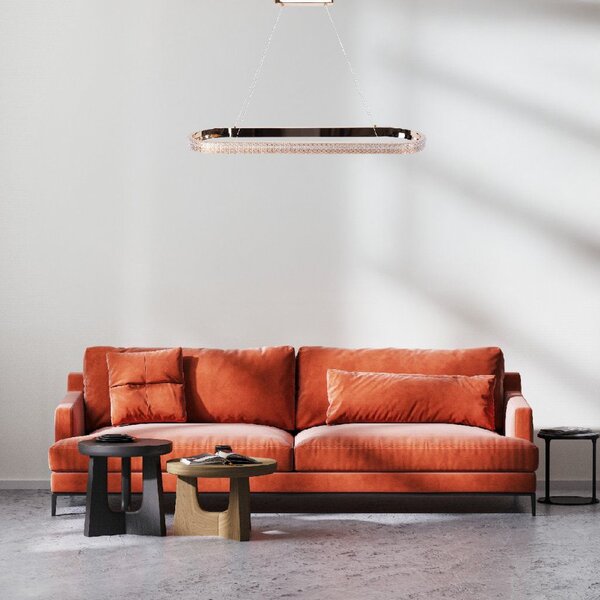 Toolight Toollight, LED függeszték 90cm APP1751-CP, fényes arany, OSW-06065