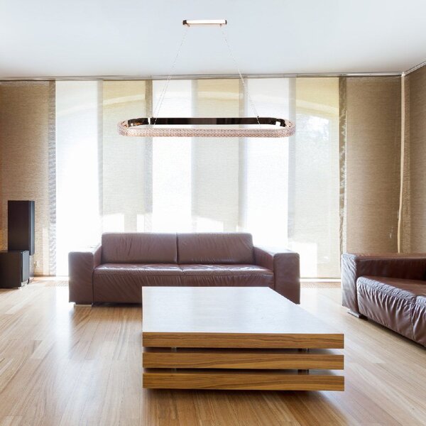 Toolight Toollight, LED függeszték 90cm APP1751-CP, fényes arany, OSW-06065