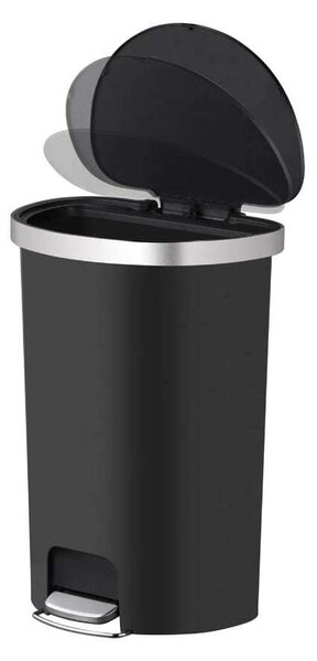 Lépcsős szemeteskosár, EKO, Hana, 55 liter, 1 rekesz, fekete