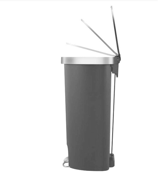 Lépcsős szemeteskosár, EKO, Hana, 55 liter, 1 rekesz, fekete
