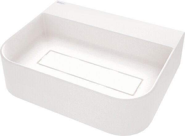 Deante Arnika, gránit munkalap mosdó 505x405x135 mm, fehér matt, DEA-CQA_AU5S