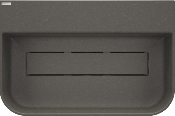 Deante Arnika, gránit asztali mosdó 605x405x135 mm, antracit, DEA-CQA_TU6S