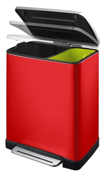 EKO E-Cube Pedálos Szemetes - 2 Rekeszes - 28/18L