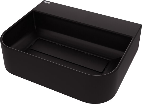 Deante Arnika, gránit munkalap mosdó 505x405x135 mm, fekete matt, DEA-CQA_NU5S
