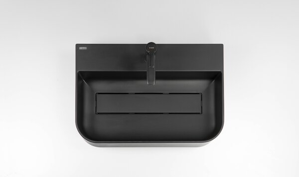 Deante Arnika, gránit munkalap mosdó 505x405x135 mm, fekete matt, DEA-CQA_NU5S