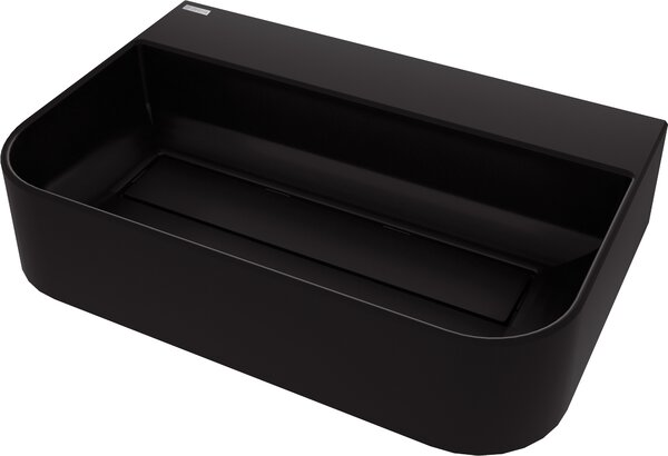 Deante Arnika, gránit munkalap mosdó 605x405x135 mm, fekete matt, DEA-CQA_NU6S