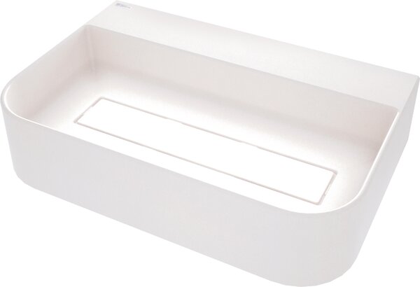 Deante Arnika, gránit munkalap mosdó 605x405x135 mm, fehér matt, DEA-CQA_AU6S