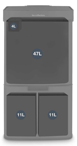 Les Collectors Érzékelős Szemetés - 72 Liter