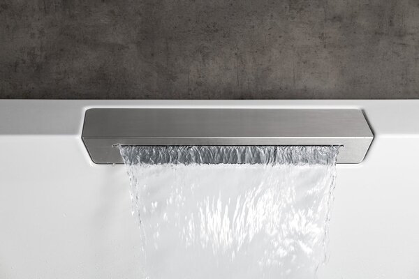 Polysan Polysan, CASCATA L MONOLITH téglalap alakú kád 180x80x60cm, kaszkád rozsdamentes acél, 73836ML.100