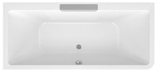 Polysan Polysan, CASCATA L MONOLITH téglalap alakú kád 180x80x60cm, kaszkád rozsdamentes acél, 73836ML.100