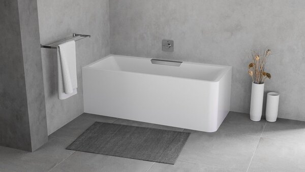 Polysan Polysan, CASCATA L MONOLITH téglalap alakú kád 180x80x60cm, kaszkád rozsdamentes acél, 73836ML.100