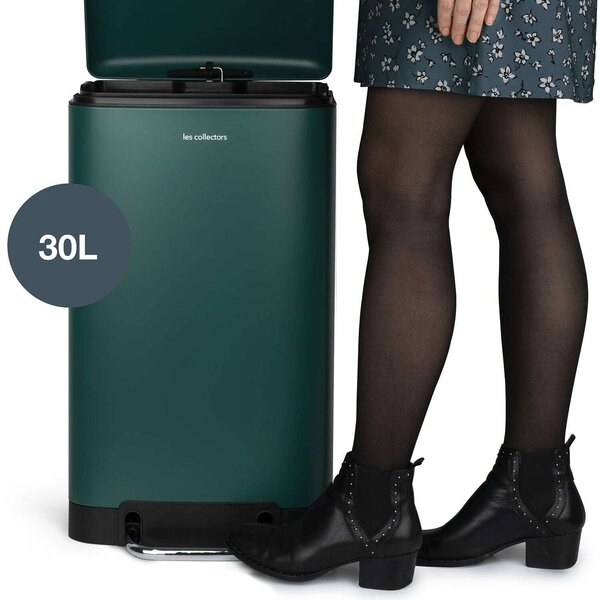 Les Collectors N°701 Pedálos Szemetes - Rozsdamentes Acél - 30 Liter