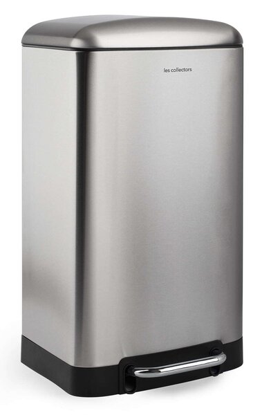 Les Collectors Pedálos Szemetes - Rozsdamentes Acél - 30 Liter