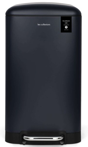 Les Collectors Pedálos Szemetes - Rozsdamentes Acél - 40 Liter - Sötétkék