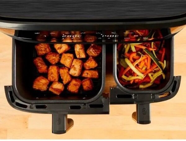 Tefal Dual Easy Fry Forrólevegős Fritőz - 8,3 Literes