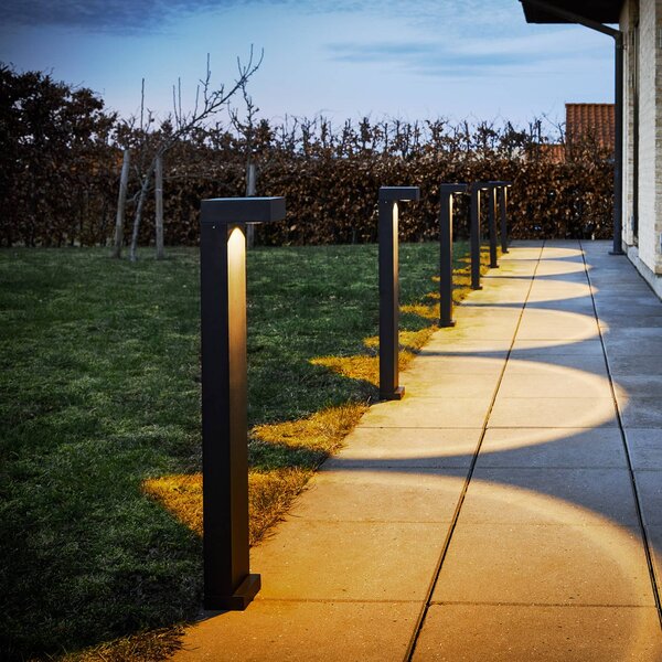 LOOM DESIGN LED ösvény világítás, Arn, corten acél, magasság 70 cm, alumínium, Barna / rozsda, Alumínium, Modern