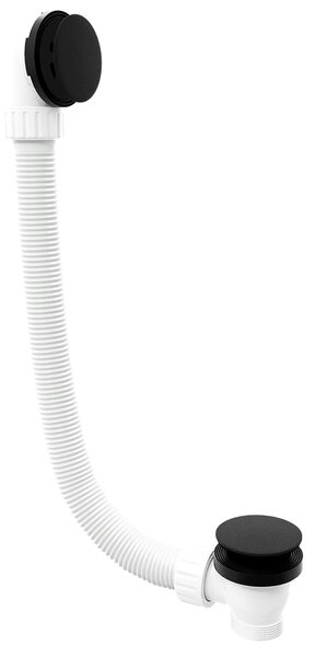 Polysan Polysan, Kád szett, klikk-klakk, 1200 mm hosszú, 72 mm-es dugó, matt fekete, 71858.21