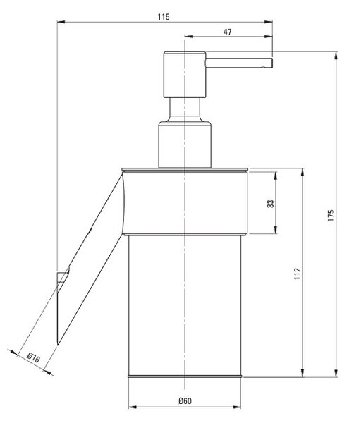 Deante Silia, szappanadagoló 250 ml, szálcsiszolt bronz, DEA-ADI_C421
