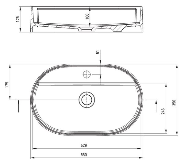 Deante Silia, gránit munkalap mosogató 550x350x125mm, fehér matt, DEA-CQS_AU6B