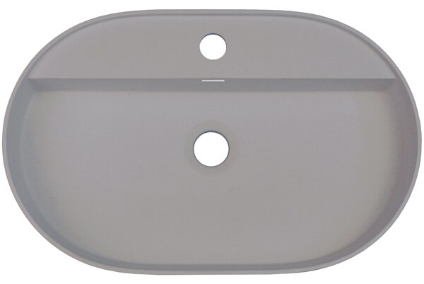 Deante Silia, gránit munkalap mosdó 550x350x125 mm, metálszürke, DEA-CQS_SU6B