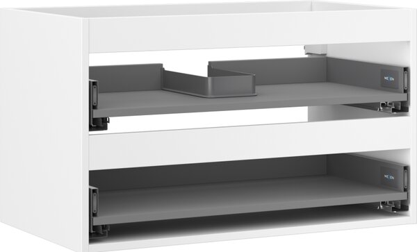 Mexen Box-A, fali szekrény 80 cm, 2 fiók, matt fehér, 91AX0-0800-470-2-01