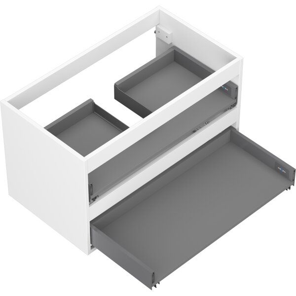 Mexen Box-A, fali szekrény 80 cm, 2 fiók, matt fehér, 91AX0-0800-470-2-01