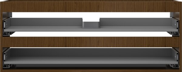 Mexen Box-A, fali szekrény 120 cm, 2 fiók, diófa, 91AX0-1200-470-2-86