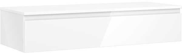 Mexen Orio, fürdőszobaszekrény 120 cm-es felsőrésszel, 1 fiókkal, fényes fehér, 91A10-12023-1-BFC00