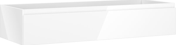 Mexen Orio, fürdőszobaszekrény 120 cm, 1 fiók, fényes fehér, 91A10-12023-1-BF00