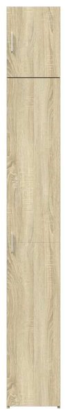VidaXL sonoma tölgy szerelt fa vékony tárolószekrény 30x42,5x225 cm