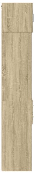 VidaXL sonoma tölgy szerelt fa vékony tárolószekrény 30x42,5x225 cm