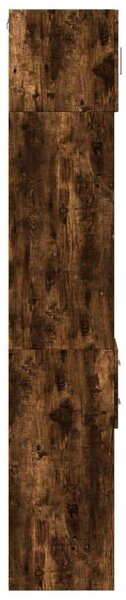 VidaXL füstös tölgy szerelt fa vékony tárolószekrény 30x42,5x225 cm