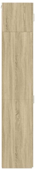 VidaXL sonoma tölgy szerelt fa vékony tárolószekrény 45x42,5x225 cm