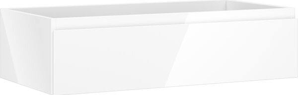 Mexen Orio, fürdőszobaszekrény 90 cm, 1 fiók, fényes fehér, 91A10-09023-1-BF00