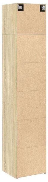 VidaXL sonoma tölgy szerelt fa vékony tárolószekrény 45x42,5x225 cm