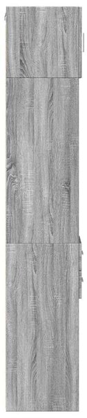VidaXL szürke sonoma szerelt fa vékony tárolószekrény 30x42,5x225 cm