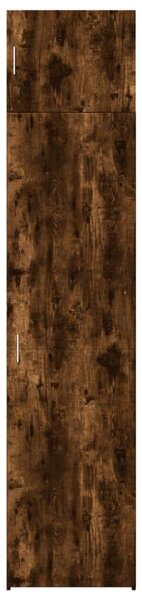 VidaXL füstös tölgy szerelt fa vékony tárolószekrény 50x42,5x225 cm