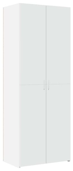 VidaXL fehér szerelt fa tárolószekrény 70 x 42,5 x 225 cm