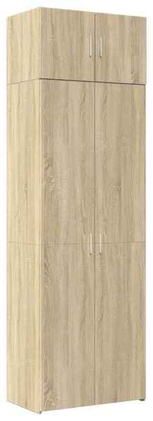 VidaXL sonoma tölgy szerelt fa tárolószekrény 70 x 42,5 x 225 cm