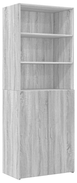 VidaXL szürke sonoma színű szerelt fa tárolószekrény 70x42,5x225 cm