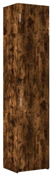 VidaXL füstös tölgy szerelt fa vékony tárolószekrény 50x42,5x225 cm