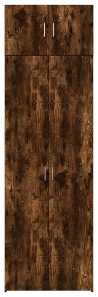 VidaXL füstös tölgy színű szerelt fa tárolószekrény 70 x 42,5 x 225 cm