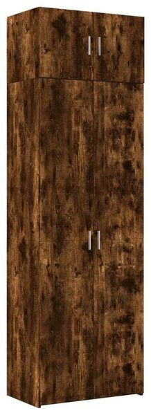 VidaXL füstös tölgy színű szerelt fa tárolószekrény 70 x 42,5 x 225 cm